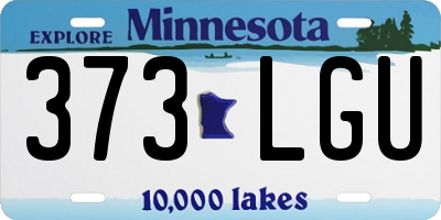 MN license plate 373LGU