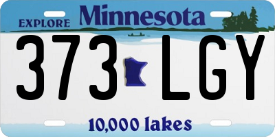 MN license plate 373LGY