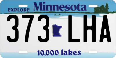 MN license plate 373LHA