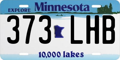 MN license plate 373LHB