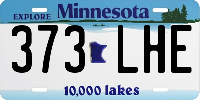 MN license plate 373LHE