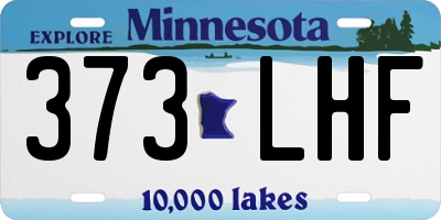 MN license plate 373LHF