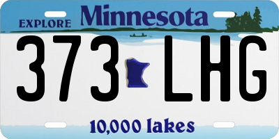 MN license plate 373LHG