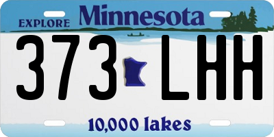 MN license plate 373LHH