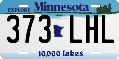 MN license plate 373LHL