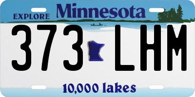 MN license plate 373LHM
