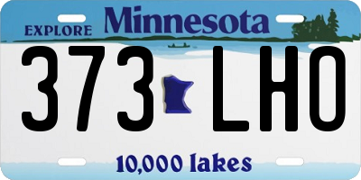 MN license plate 373LHO