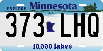MN license plate 373LHQ