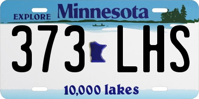 MN license plate 373LHS