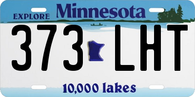 MN license plate 373LHT