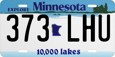 MN license plate 373LHU