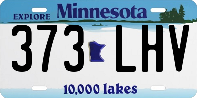 MN license plate 373LHV