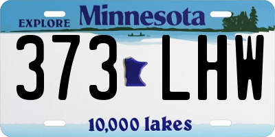 MN license plate 373LHW