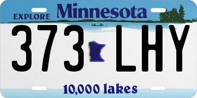 MN license plate 373LHY