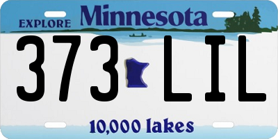 MN license plate 373LIL