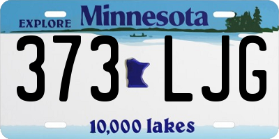 MN license plate 373LJG