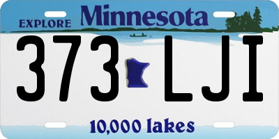 MN license plate 373LJI