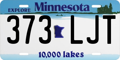 MN license plate 373LJT