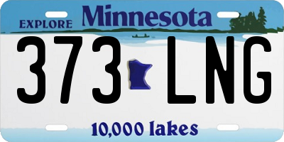 MN license plate 373LNG