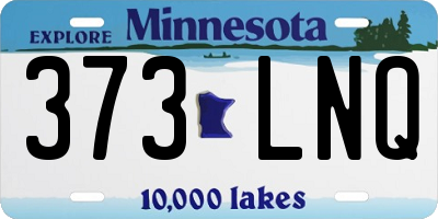 MN license plate 373LNQ