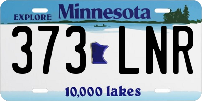MN license plate 373LNR