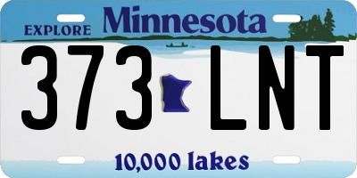 MN license plate 373LNT