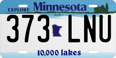 MN license plate 373LNU