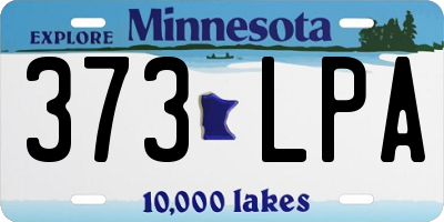 MN license plate 373LPA