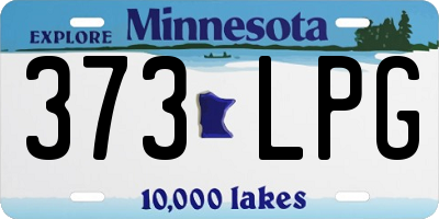 MN license plate 373LPG