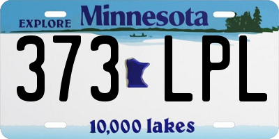MN license plate 373LPL