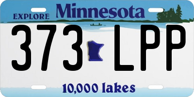 MN license plate 373LPP