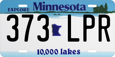 MN license plate 373LPR