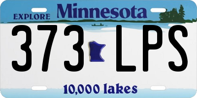 MN license plate 373LPS