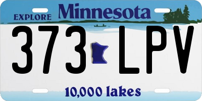 MN license plate 373LPV