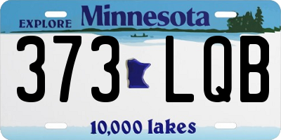 MN license plate 373LQB