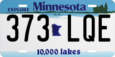 MN license plate 373LQE