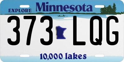 MN license plate 373LQG