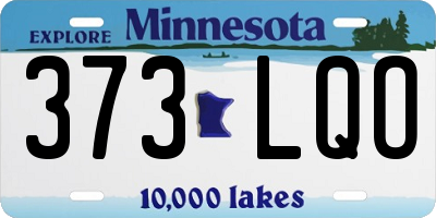 MN license plate 373LQO