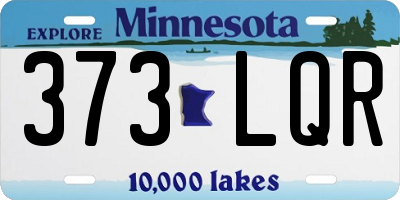 MN license plate 373LQR