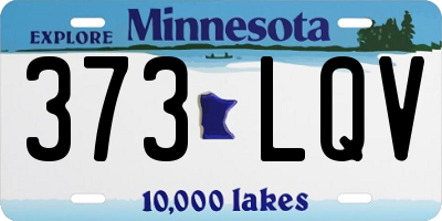 MN license plate 373LQV