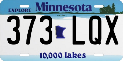 MN license plate 373LQX