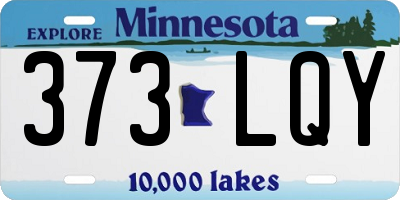 MN license plate 373LQY