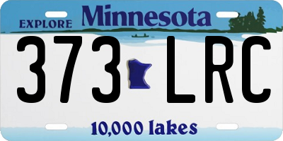 MN license plate 373LRC