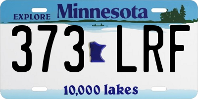 MN license plate 373LRF