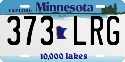 MN license plate 373LRG