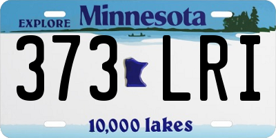 MN license plate 373LRI