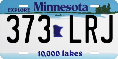 MN license plate 373LRJ