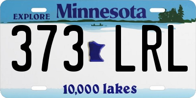 MN license plate 373LRL