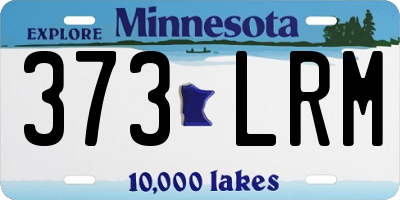 MN license plate 373LRM