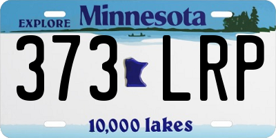 MN license plate 373LRP